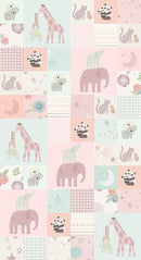 Safari Stargazing Flannel F15315-MULTI Girl Cheater Print by RBD Designers for Riley Blake Designs