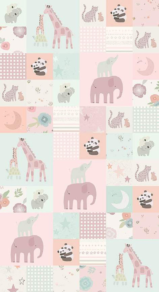 Safari Stargazing Flannel F15315-MULTI Girl Cheater Print by RBD Designers for Riley Blake Designs