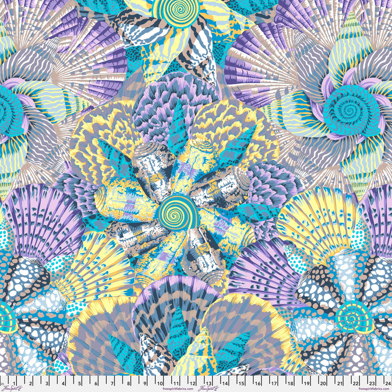 Sailor Valentine PWPJ121.GREY by Philip Jacobs for the Kaffe Fassett Collective for Free Spirit