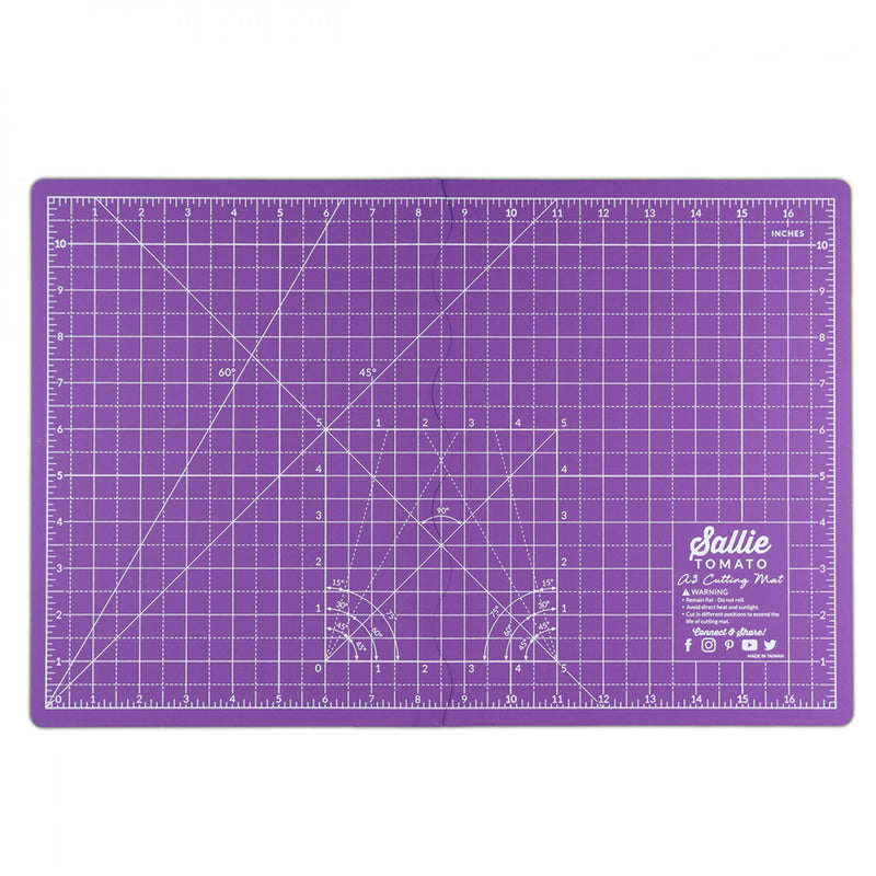 Sallie Tomato Purple A3 Foldable Cutting Mat STS322