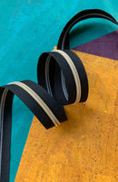 Sassafras Lane Zipper Tape by the Yard - Black with Gold Teeth - 3 Yard