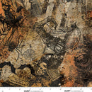 Scary Spice 8825-48 Butterscotch Paper Collage by Funny Girl for Studio e Fabrics