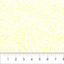 Scribbles Batik 83081-50 Pale Yellow Sketched Foliage by Banyan Batiks Studio for Northcott