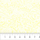 Scribbles Batik 83081-50 Pale Yellow Sketched Foliage by Banyan Batiks Studio for Northcott