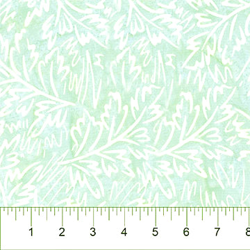 Scribbles Batik 83081-65 Seafoam Sketched Foliage by Banyan Batiks Studio for Northcott