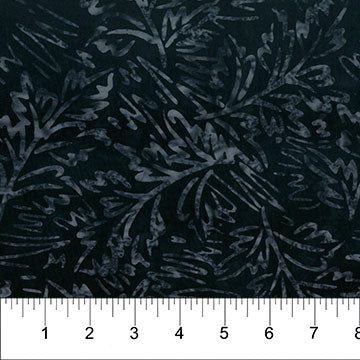 Scribbles Batik 83081-98 Soot Sketched Foliage by Banyan Batiks Studio for Northcott