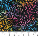 Scribbles Batik 83081-99 Black Sketched Foliage by Banyan Batiks Studio for Northcott