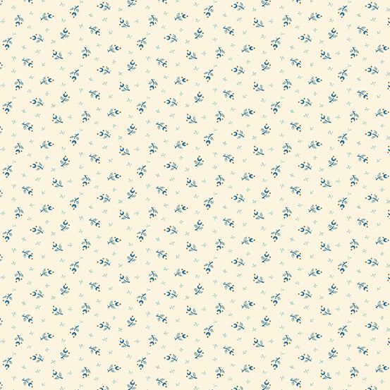 Seabreeze A-626-LB Sand Dollar Moon Flower by Edyta Sitar for Andover Fabrics