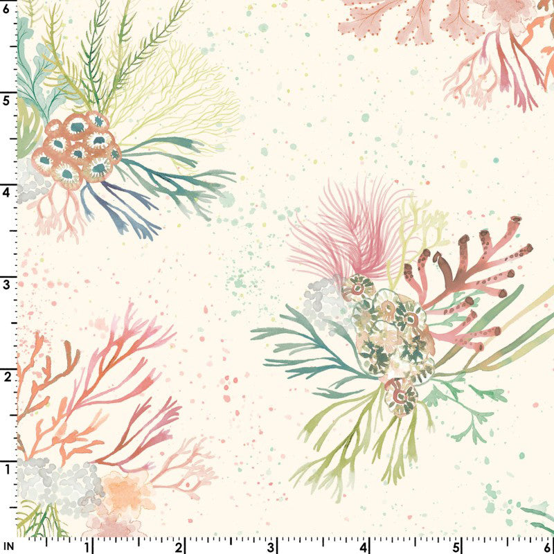 Seascape MAS10671-Z Multi Coral Clusters by Maywood Studio