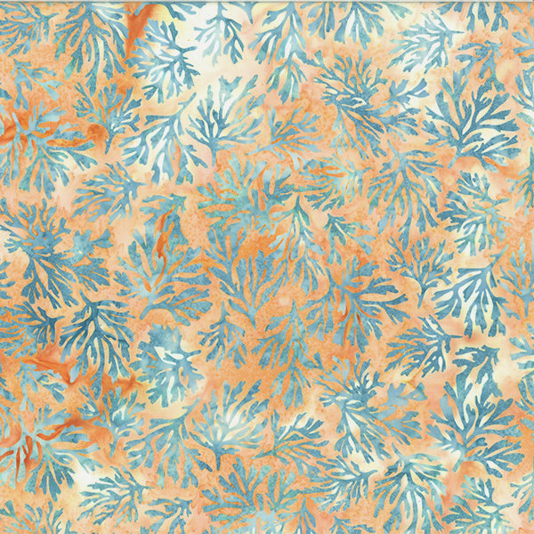 Seashells by the Seashore Batik U2484-137 Pearl by Hoffman Fabrics