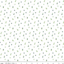 Seasonal Basics C764-WHITE Clovers by Christopher Thompson for Riley Blake Designs
