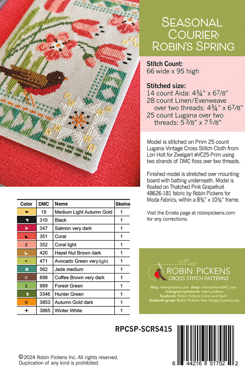 Seasonal Courier: Robin's Spring Robin Pickens RPCSP-SCRS415