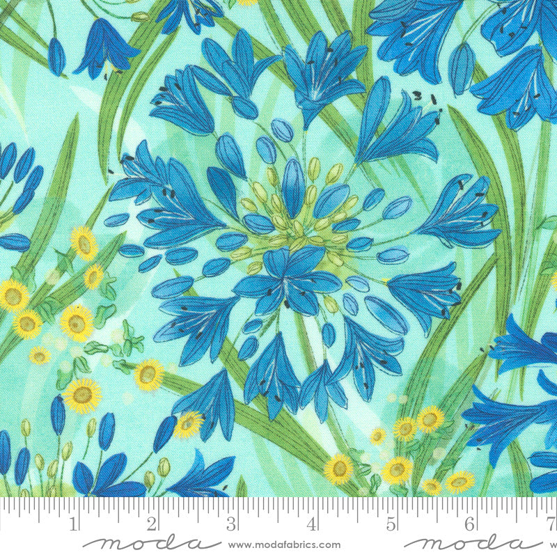 Serena Shores 48770-19 Aqua by Robin Pickens for Moda