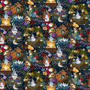 Serenade 2145-78 Navy Critters by Gina Matarazzo for Henry Glass Fabrics