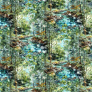 Serenity Springs DP29067-78 Scenic Green Multi by Deborah Edwards and Melanie Samra for Northcott Fabrics