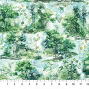 Serenity Springs DP29068-76 Vignettes Lt Green Multi by Deborah Edwards and Melanie Samra for Northcott Fabrics