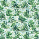 Serenity Springs DP29068-76 Vignettes Lt Green Multi by Deborah Edwards and Melanie Samra for Northcott Fabrics