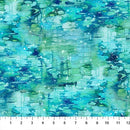 Serenity Springs DP29071-64 Water Turquoise by Deborah Edwards and Melanie Samra for Northcott Fabrics