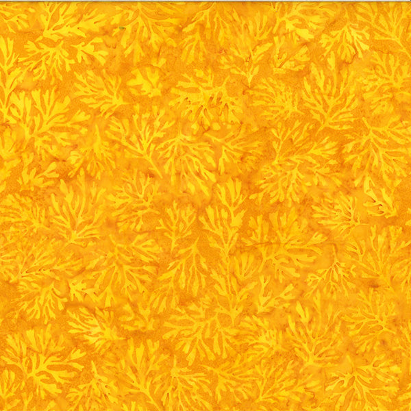 Sew the Rainbow Batik U2484-110 Daffodil by Hoffman Fabrics