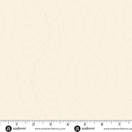 Sewing Bird A-1601-L Parchment Feather Stitch by Edyta Sitar of Laundry Basket Quilts for Andover.