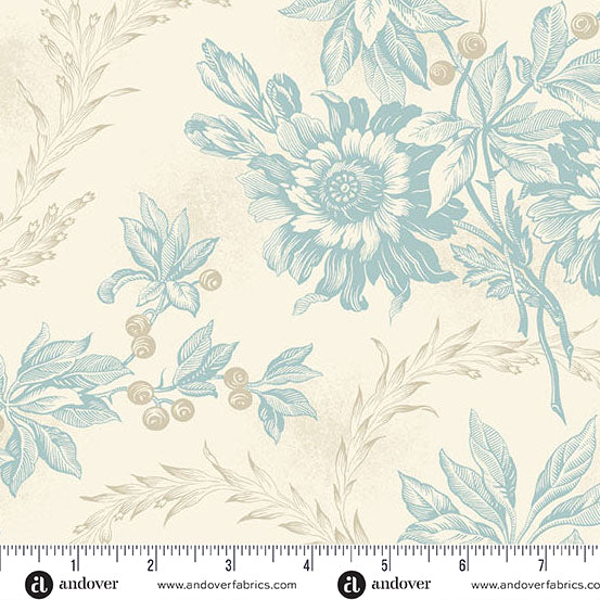 Sewing Bird A-1603-L Wheat Embroidery by Edyta Sitar of Laundry Basket Quilts for Andover.