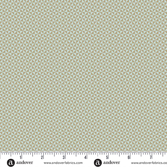 Sewing Bird A-1609-N Pacific Half Square Triangle by Edyta Sitar of Laundry Basket Quilts for Andover.
