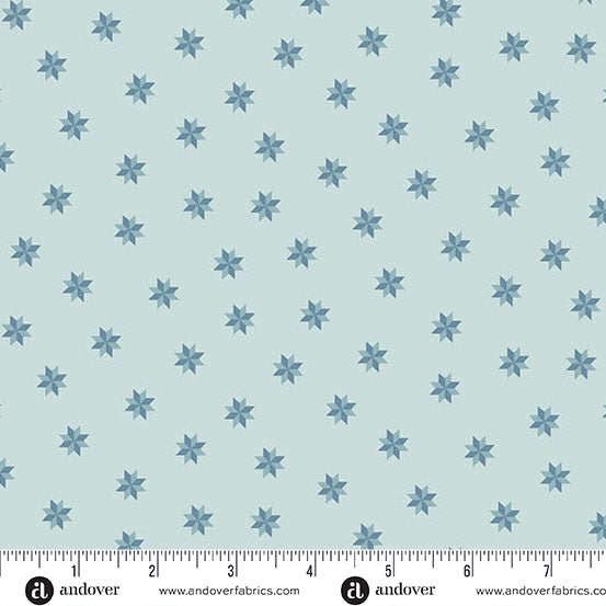 Sewing Bird A-1610-B Bluebonnets Le Moyne Star by Edyta Sitar of Laundry Basket Quilts for Andover.