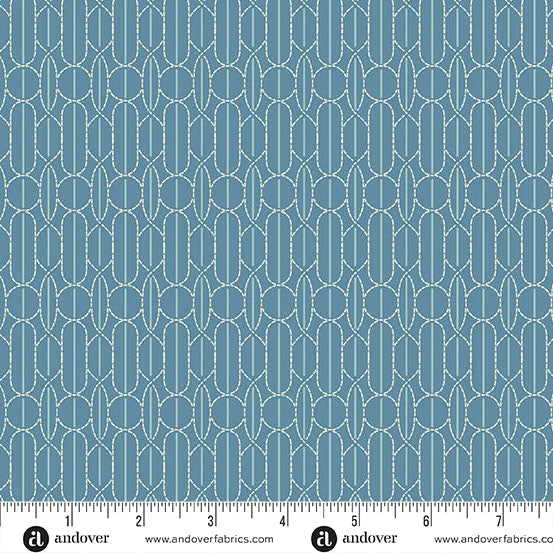 Sewing Bird A-1614-B Deep Indigo Pin Tuck by Edyta Sitar of Laundry Basket Quilts for Andover.