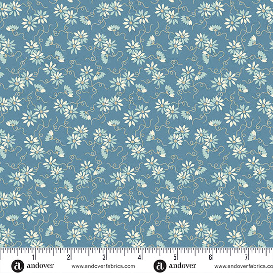 Sewing Bird A-1616-B Dusk Daisy Chain by Edyta Sitar of Laundry Basket Quilts for Andover.