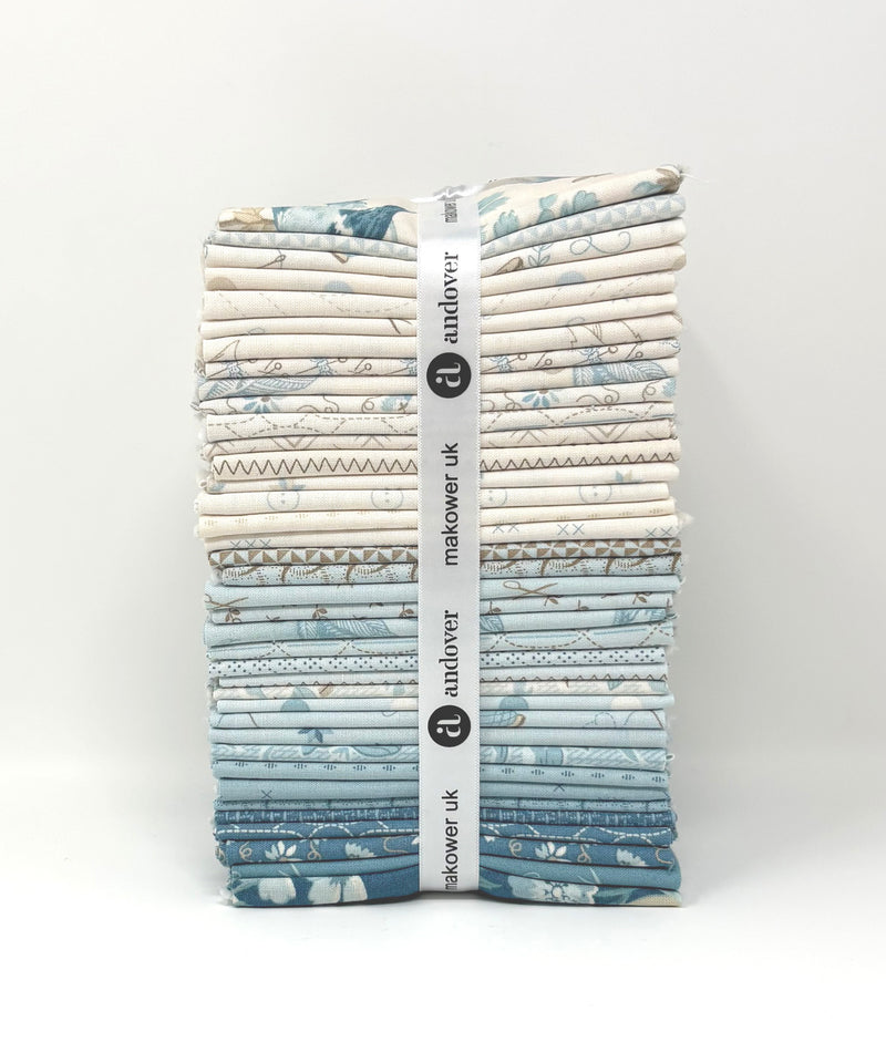 Sewing Bird Fat Quarter Bundle FQ-Sewingbird-X by Edyta Sitar of Laundry Basket Quilts for Andover