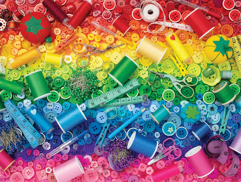 Sewing Rainbow 500 Piece Jigsaw Puzzle