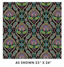 Shangri-La 16110M-12 Shangri-La Black/Multi by Painted Sky Studio for Benartex
