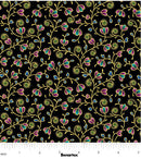 Shangri-La 16114M-12 Vine Black/Multi by Painted Sky Studio for Benartex