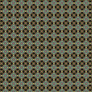 Shangri-La 16115M-12 Tile Medallion Black/Multi by Painted Sky Studio for Benartex