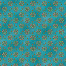 Shangri-La 16116M-84 Medallion Burst Teal/Multi by Painted Sky Studio for Benartex