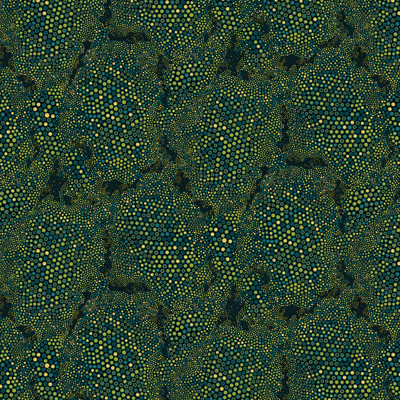 Shangri-La 16117M-43 Abstract Tile Texture Green by Painted Sky Studio for Benartex