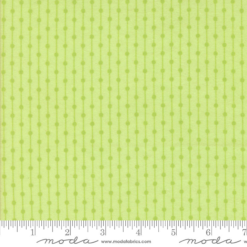 Sherbet Sunshine Flannel 29227-19F Honeydew Dots and Stripes by Corey Yoder for Moda