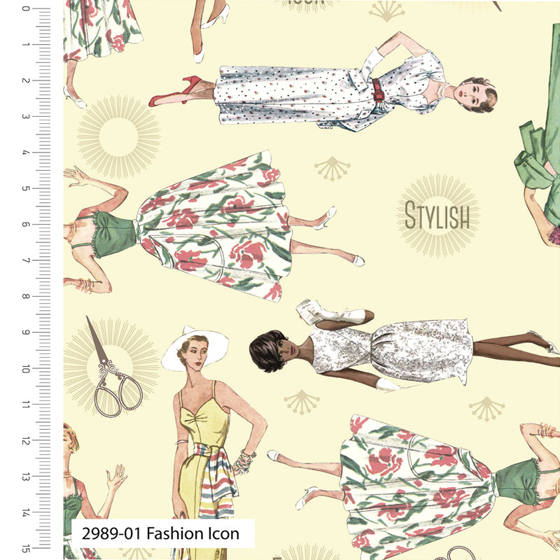 Simplicity Vintage 2989-01 Fashion Icon by Visage Textiles