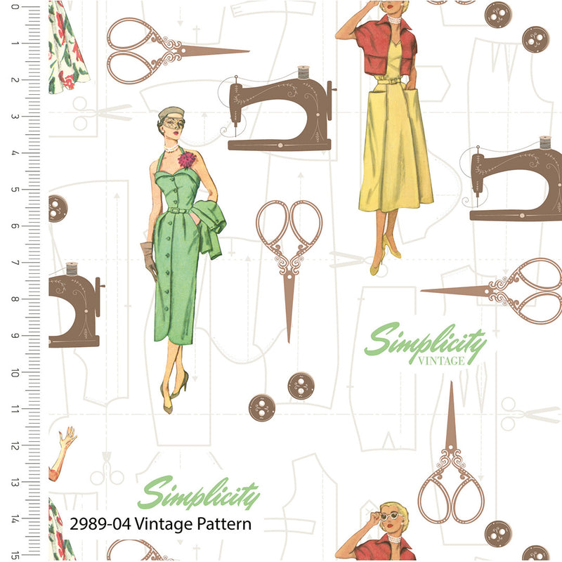 Simplicity Vintage 2989-04 Vintage Pattern by Visage Textiles