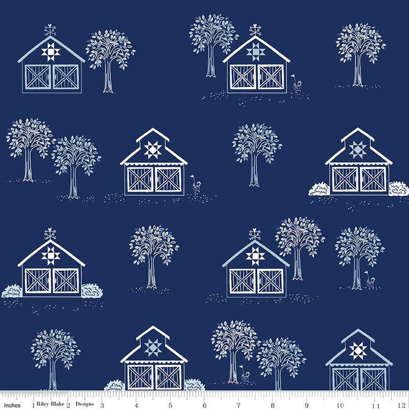 Simply Country C13410-NAVY Main by Tasha Noel for Riley Blake Designs