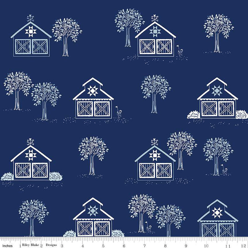 Simply Country C13410-NAVY Main by Tasha Noel for Riley Blake Designs