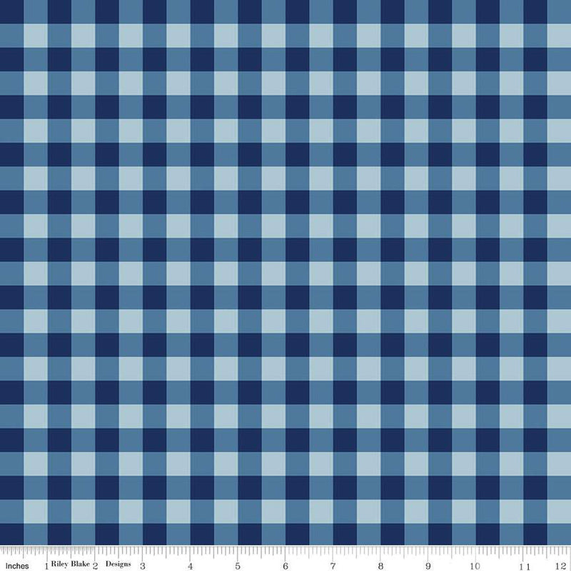 Simply Country C13413-NAVY Gingham by Tasha Noel for Riley Blake Designs