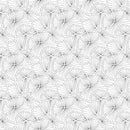 Simply Neutral 2 23915-99 White/Black Abstract Lily Pads by Deborah Edwards for Northcott