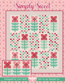 Simply Sweet by Lori Holt front pattern cover shows flowers and geometric pattern.