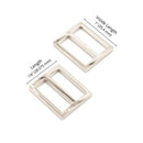 Slider Widemouth Flat 1in Nickel Set of Two ByAnnie HAR1-SL-N-TWO