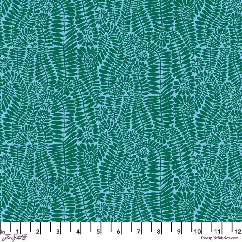 SM Fronds PWBM098.TURQUOISE by Brandon Mably for FreeSpirit