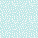 Snow Day Flannel F38.1 Snow fall on icy blue by Lewis & Irene