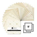 Snow Flurry 5 Inch Square 5-SNOW-42 by Edyta Sitar for Andover Fabrics