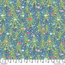 Snowy Weather Flannel FNSP010.TEAL Forest by Penn 2 Paper for FreeSpirit