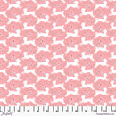 Snowy Weather Flannel FNSP011.PINK Bunnies by Penn 2 Paper for FreeSpirit